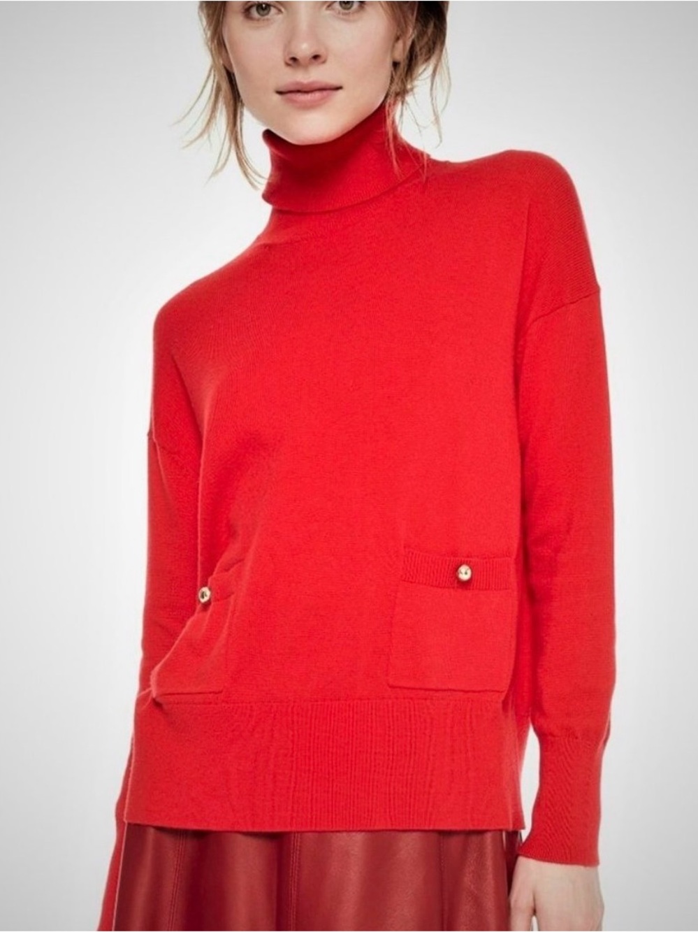 Kate Spade Wool Blend Turtleneck Sweater Women
